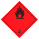 Знак "Легковоспламеняющиеся газы" (Класс 2)