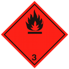 Знак "Легковоспламеняющиеся жидкости" (Класс 3)