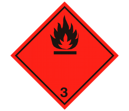 Знак "Легковоспламеняющиеся жидкости" (Класс 3)