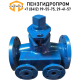 Кран 2-х ходовой Ду-80 стальной c рубашкой обогрева